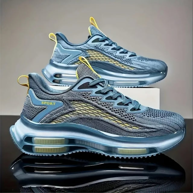 Men's Casual Red Platform Basketball Sneakers – Sport & Walking Shoes