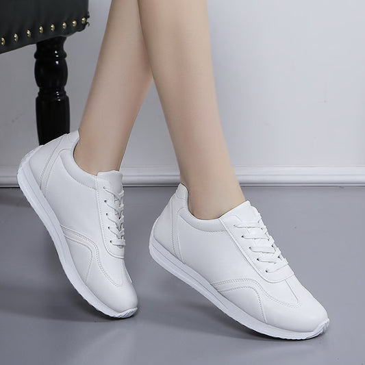 White Leather Sneakers – Casual, Comfortable & Vulcanized Shoes