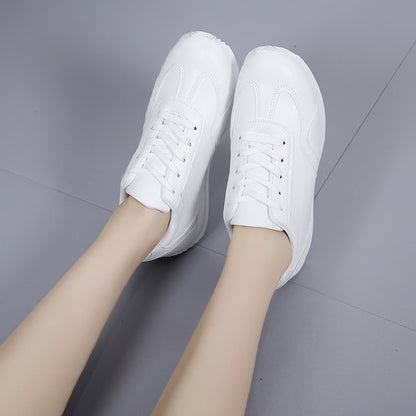 White Leather Sneakers – Casual, Comfortable & Vulcanized Shoes