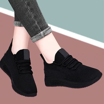 Women's Breathable Platform Sneakers Fashionable Casual Running Shoes
