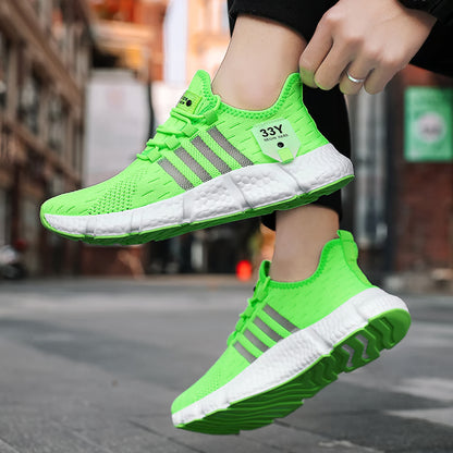 Trendy Breathable Mesh Men's Shoes  Lightweight Fitness Sneakers