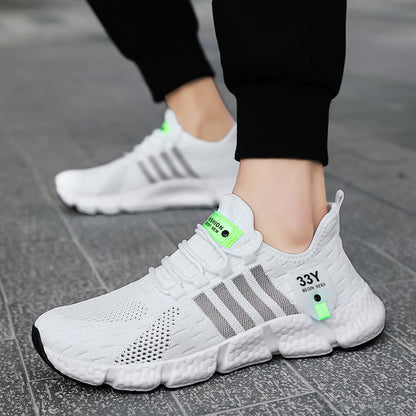 Trendy Breathable Mesh Men's Shoes  Lightweight Fitness Sneakers