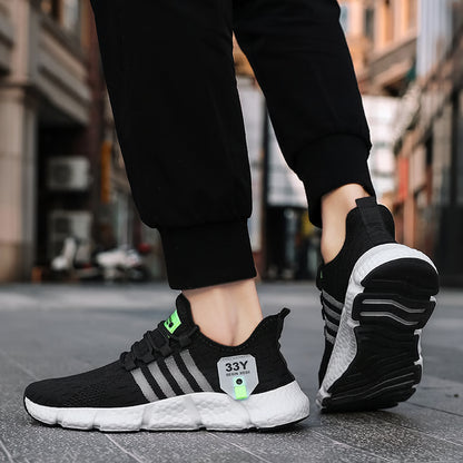 Trendy Breathable Mesh Men's Shoes  Lightweight Fitness Sneakers