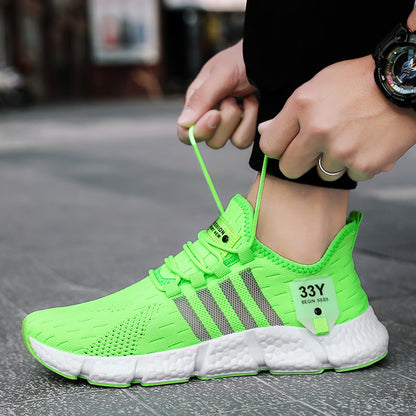 Trendy Breathable Mesh Men's Shoes  Lightweight Fitness Sneakers