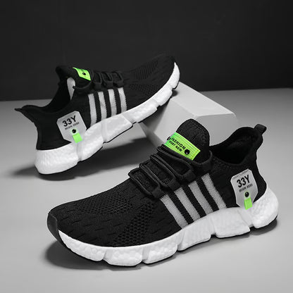 Trendy Breathable Mesh Men's Shoes  Lightweight Fitness Sneakers