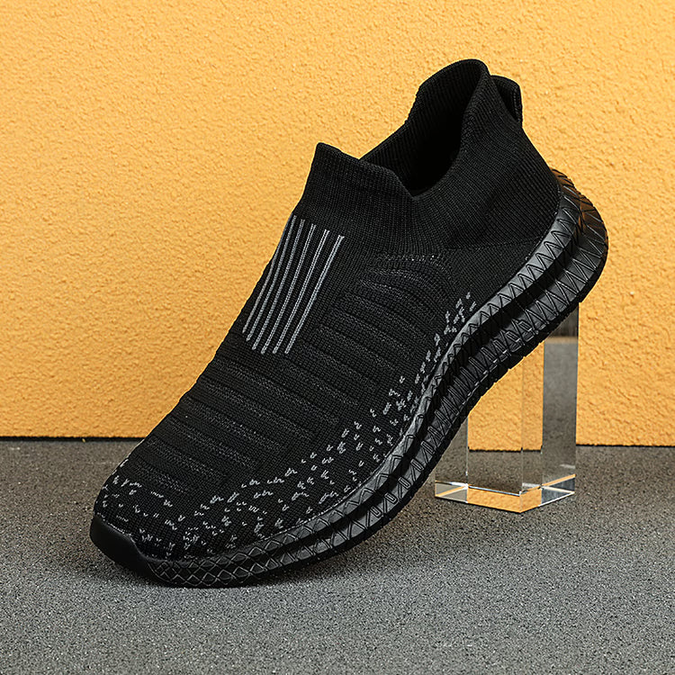 Mens Breathable Walking Shoes Lightweight Slip On Sneakers Casual Outdoor Comfort