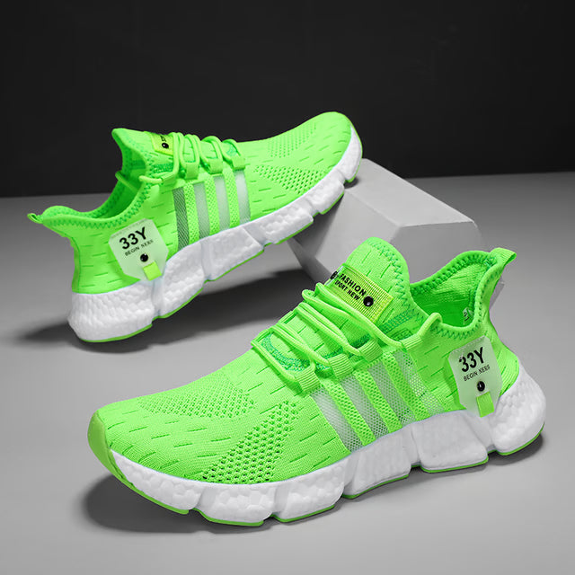 Trendy Breathable Mesh Men's Shoes  Lightweight Fitness Sneakers