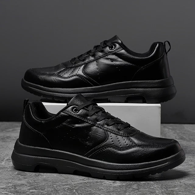 Casual Men's Sneakers  Breathable Leather, Non-Slip & Comfortable Shoes