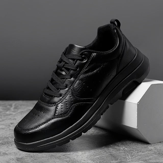 Casual Men's Sneakers  Breathable Leather, Non-Slip & Comfortable Shoes
