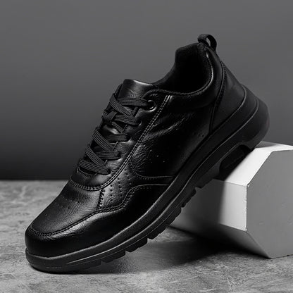 Casual Men's Sneakers  Breathable Leather, Non-Slip & Comfortable Shoes