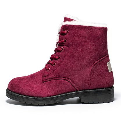 Women's Flat Platform Boots Plush, Warm & Cozy Winter Shoes