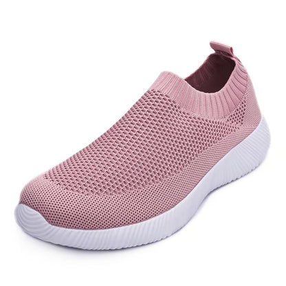 Women's Breathable Slip On Sock Sneakers Knit Walking Shoes
