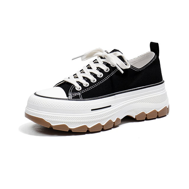 Women's Casual Canvas Sneakers Breathable High-Platform Summer Shoes