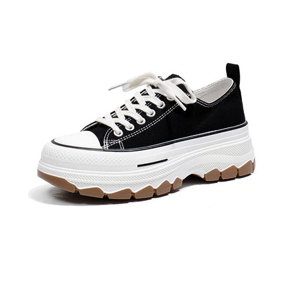 Women's Casual Canvas Sneakers Breathable High-Platform Summer Shoes